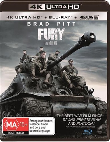 Fury (2014) disc cover