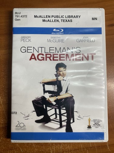 Gentleman's Agreement (1947) disc cover