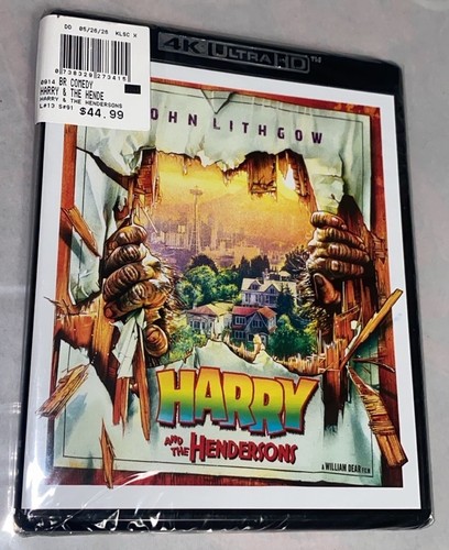 Harry and the Hendersons (1987) disc cover