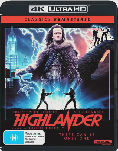 Highlander (1986) disc cover
