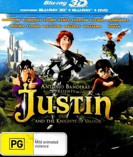 Justin and the Knights of Valour (2013) disc cover