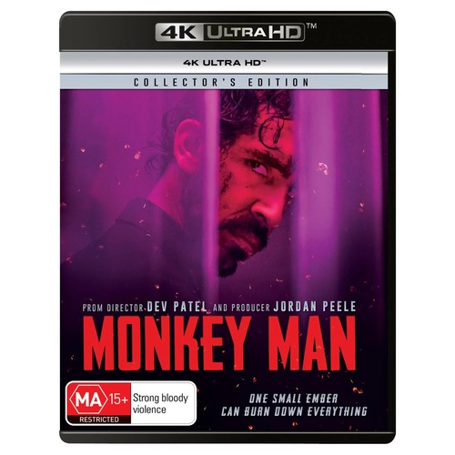 Monkey Man (2024) disc cover