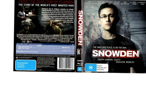 Snowden (2016) disc cover