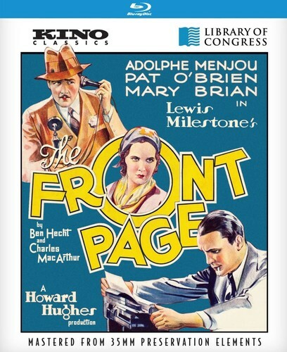 The Front Page (1931) disc cover