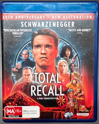 Total Recall (1990) disc cover